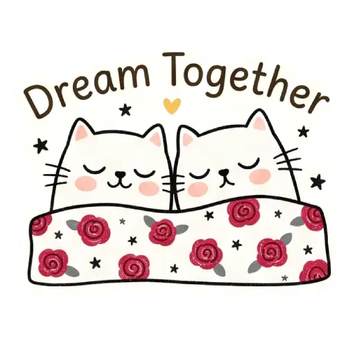 Hello, my love, cat, cat lover, romantic, love, cute, WhatsApp stickers, stickers, love message good night